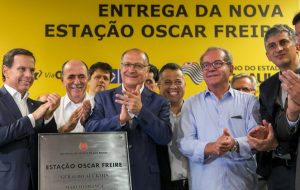 Alckmin inaugura estação Oscar Freire da Linha 4-Amarela