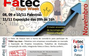 Fatec Expo Week reúne trabalhos de alunos e palestras de empresas