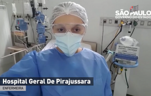 Governo de SP lança campanha com profissionais de saúde que combatem o coronavírus