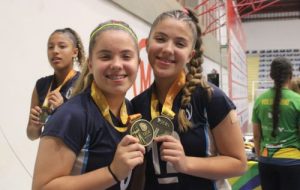 Parceria na vida e no esporte: gêmeas levam bronze nos Jogos Escolares Brasileiros