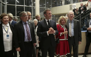 Presidente da França, Emmanuel Macron, inaugura o Institut Pasteur de São Paulo na USP
