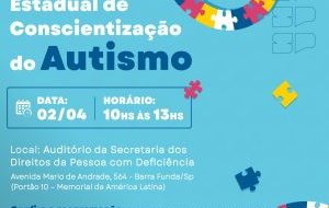 Governo de SP lança a 1ª Jornada Estadual de Conscientização sobre o Autismo